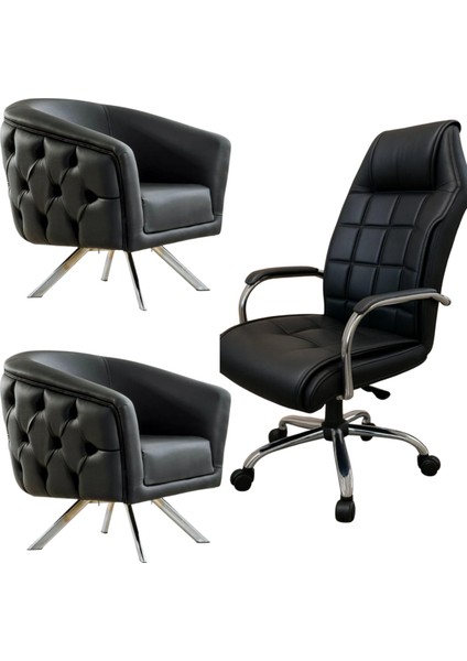 Döner Ayaklı Ofis Büro Koltuğu ve Makam Koltuğu
