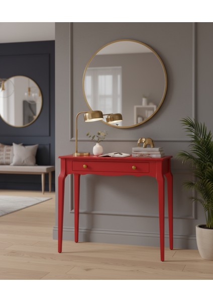 90 cm Masif Konik Kırmızı Dresuar