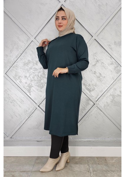 Kadın Düğme Detaylı Tesettür Tunik fiyatları