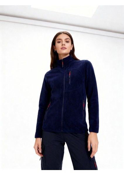 Kadın Extreme Rüzgar Geçirmez Cepli Outdoor Tam Fermuarlı Polar Ceket W223-1 fırsatları