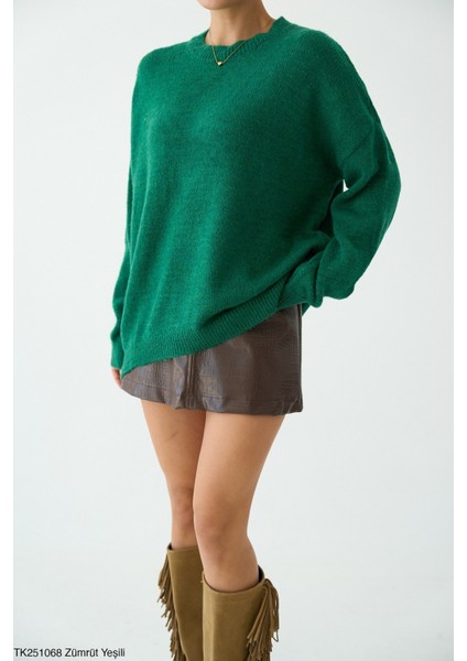 Kadın Bisiklet Yaka Basıc Kazak fiyatları