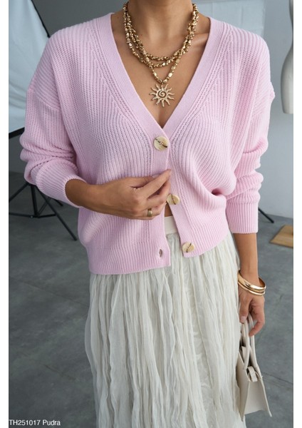 Kadın Düğmeli Standart Beden Salaş Hırka fiyatları