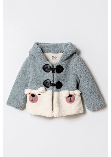 Kapüşonlu Welsoft Kuzu Hırka 9 Ay - 3 Yaş