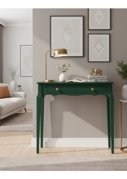 100 cm Masif Konik Yeşil Dresuar