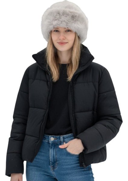 Kadın Kürklü Kışlık Peluş Bucket Şapka