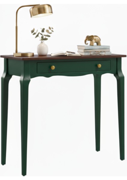 90 cm Masif Konik Yeşil Ceviz Dresuar modelleri