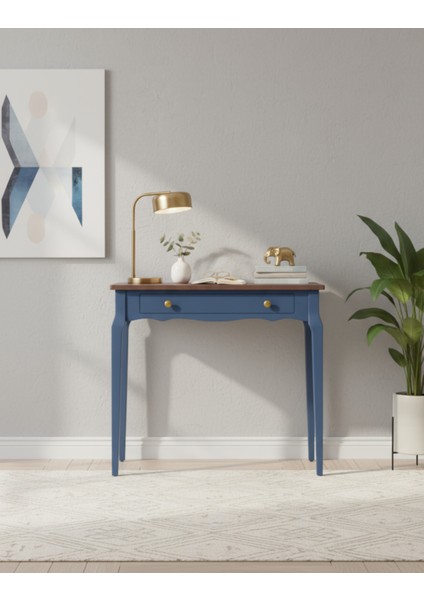 100 cm Masif Konik Mavi Ceviz Dresuar