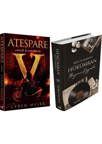 Hükümran 3 Ciltli ve Ateşpare 1 Canavar Mı Kahraman Mı? Ciltli Ceren Melek 2li Set