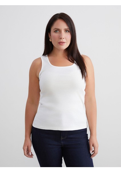 Yeni Sezon Büyük Beden U Yaka Kadın Atlet