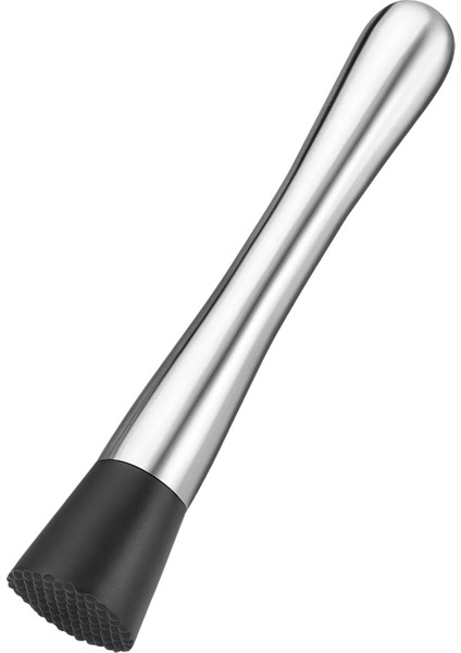 Paslanmaz Çelik Mojito Muddler 20 cm Tırtıklı Uçlu Kokteyl Tokmağı