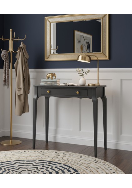 90 cm Masif Konik Siyah Dresuar