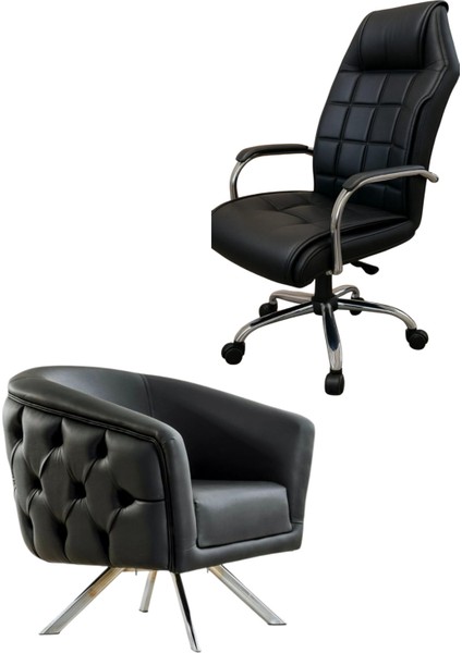 Döner Ayaklı Ofis Koltuğu 1 Adet Tekli ve Makam Koltuğu