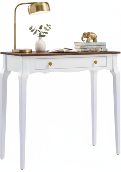 85 cm Masif Konik Beyaz Ceviz Dresuar modelleri