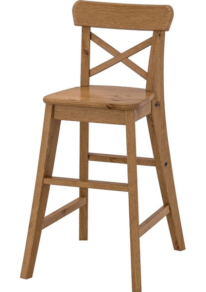 Ingolf Çocuk Sandalyesi Antika Vernik 77 cm
