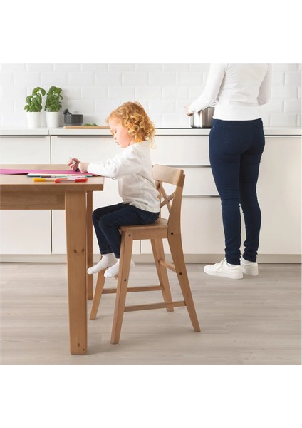 Ingolf Çocuk Sandalyesi Antika Vernik 77 cm modelleri