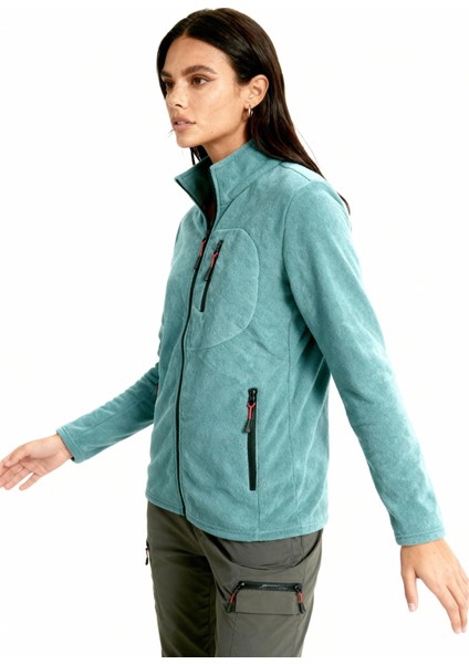 Kadın Extreme Rüzgar Geçirmez Cepli Outdoor Tam Fermuarlı Polar Ceket W223-29 fırsatları