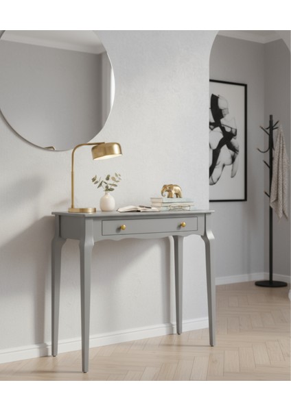 90 cm Masif Konik Gri Dresuar