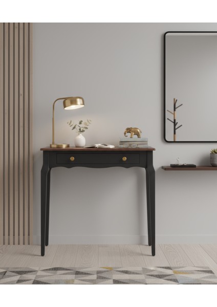 100 cm Masif Konik Siyah Ceviz Dresuar