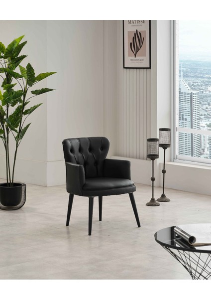 Siyah Deri Ofis Büro Koltuğu ve Sehpa fiyatları