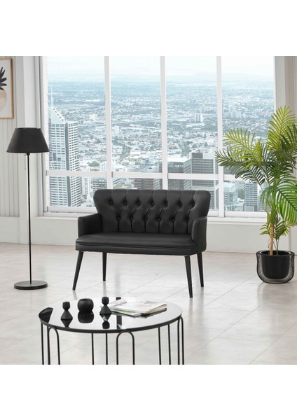 Siyah Deri Ofis Büro Koltuğu ve Sehpa modelleri