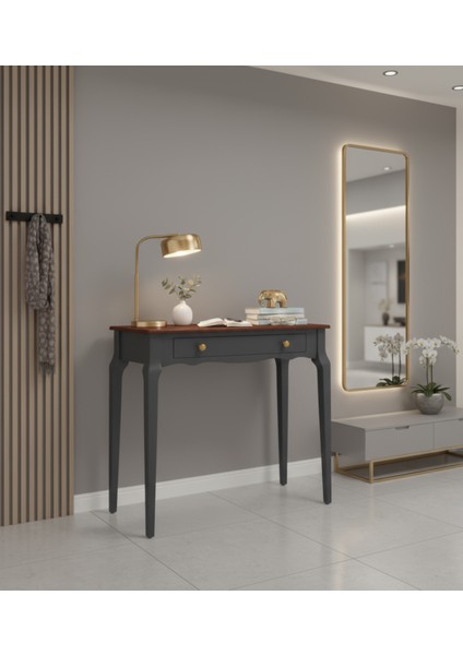 100 cm Masif Konik Antrasit Ceviz Dresuar