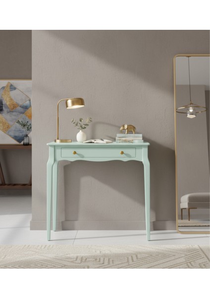 100 cm Masif Konik Su Yeşili Dresuar