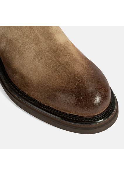 Erkek Vizon Lastikli Süet Bot