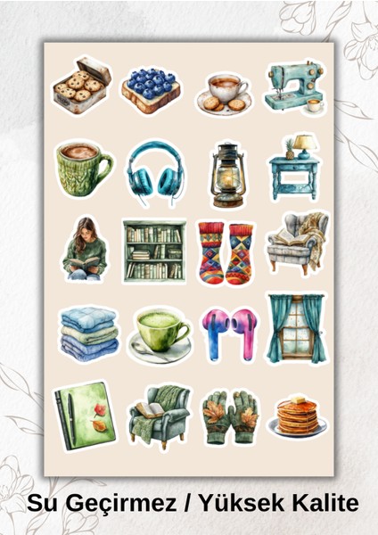 Kış Keyfi Sticker Ajanda Bullet Journal YRM066