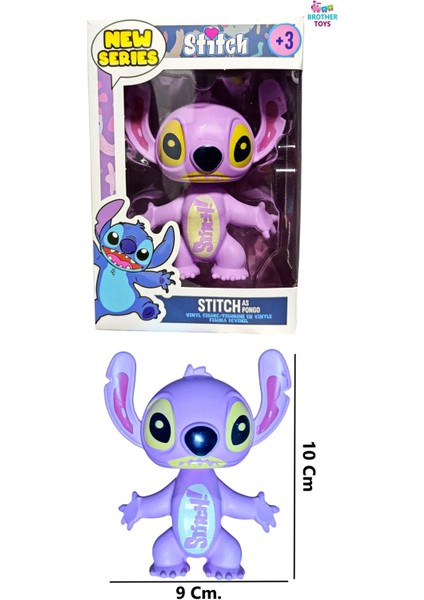 Stitch Angel Figür Oyuncak Yumuşak Vücut Pembe 10 Cm.