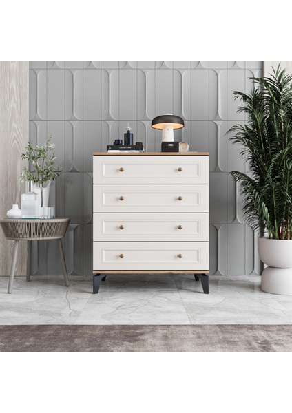 Loren 4 Çekmeceli Şifonyer Tamamı Mdf (Aytaşı)