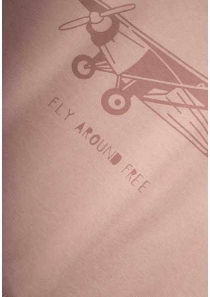 Planör Baskılı Sweatshirt Takım 2-10 Yaş Bej modelleri