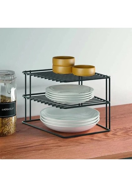 3 Katlı Siyah Tezgah Üstü 2 Li, Dolap Içi Tabaklık, Düzenliyici fiyatları