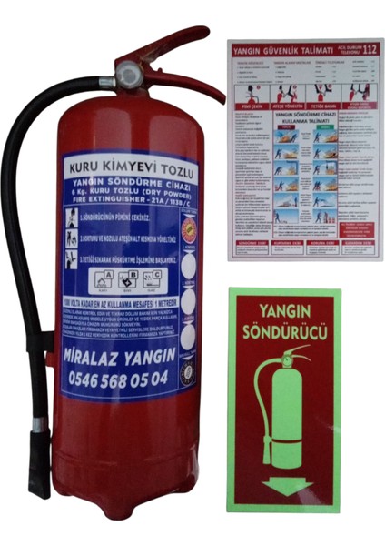 6 kg Kkt Yangın Söndürme Cihazı fırsatları