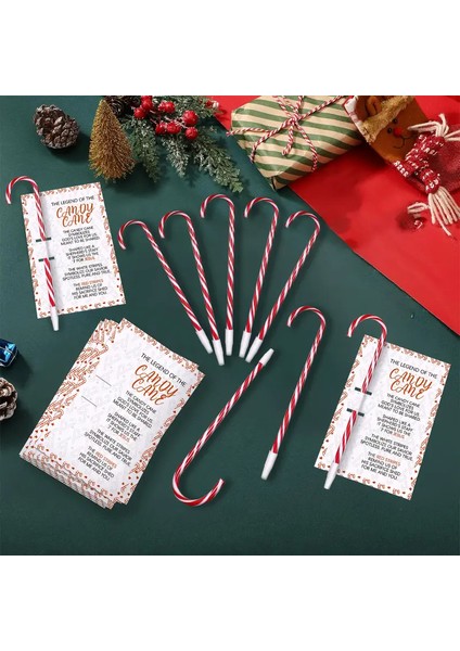 Noel Şeker Kamışı Kalem ve Not Kartı fiyatları