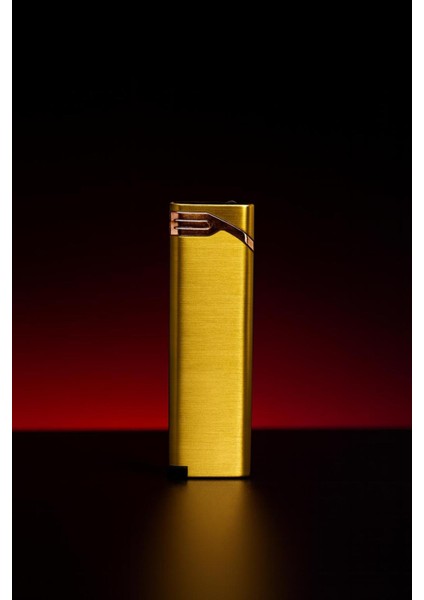 Royal Gold Torch — Metalik Altın Minyatür Pürmüz Çakmak