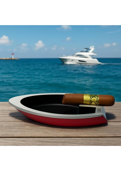 Premium Kayık Tasarım Puro Küllüğü Metal & Şık Tasarım fiyatları