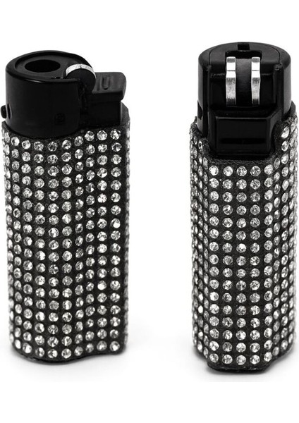 Zirkon Taşlı Gazlı Çakmak – Şık ve Parlak Tasarım