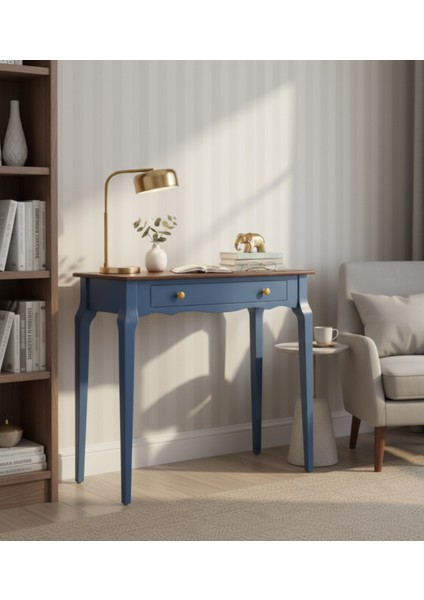 110 cm Masif Konik Mavi Ceviz Dresuar