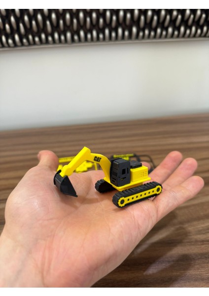 Cat Ekskavatör Kit Kartı | Lisanssız 3D Baskı Iş Makinesi Maketi | Hobi & Koleksiyon