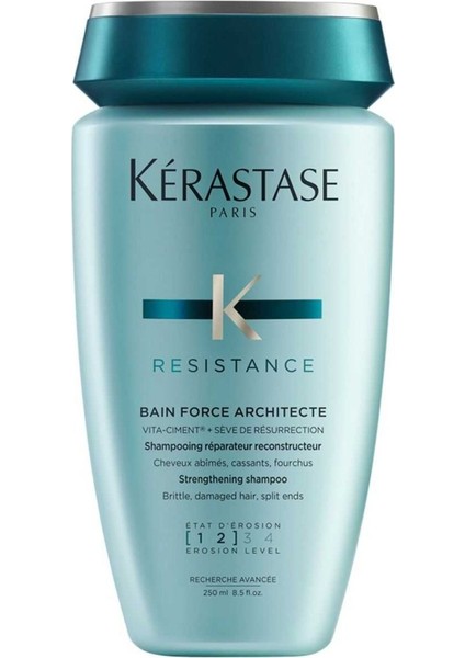 Resistance Bain Force Architecte Zayıf ve Yıpranmış Saçlar Için Onarıcı Şampuan 250 ml 250 ml