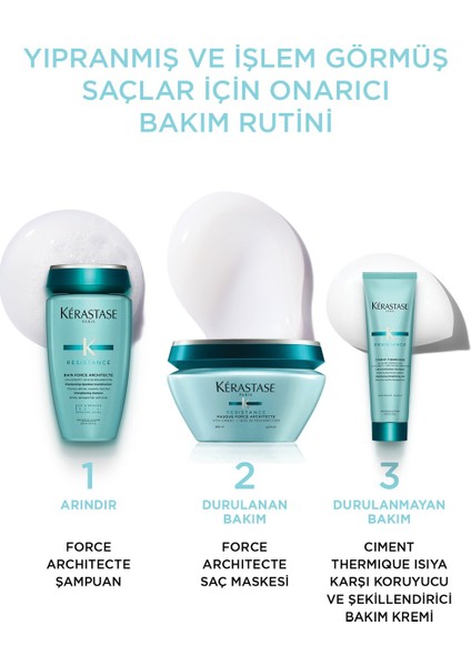Resistance Bain Force Architecte Zayıf ve Yıpranmış Saçlar Için Onarıcı Şampuan 250 ml 250 ml indirimleri