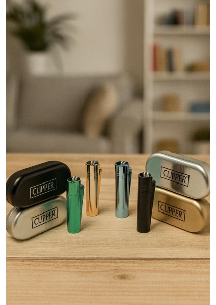 🔥 Clipper Full Metal Klasik Ateşli Gazlı Çakmak – Özel Kutulu Premium Seri modelleri