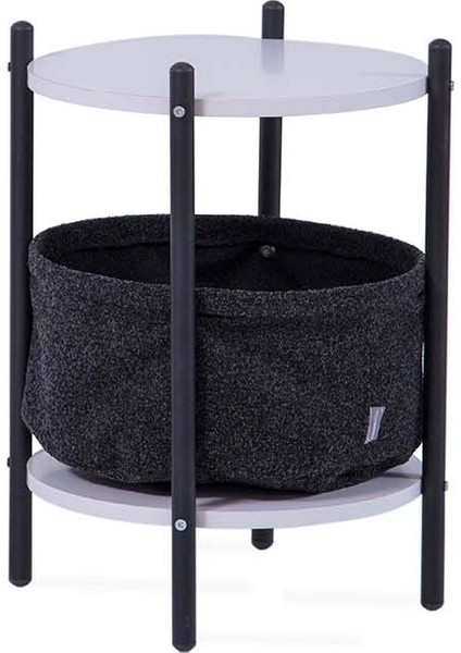 Golf Çantalı Orta Sehpa Beyaz / Siyah