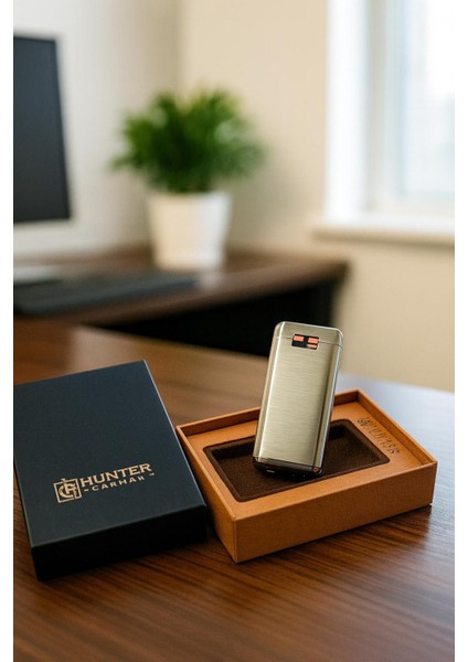 Gold Metal Elektronik Çakmak Hediye Kutulu fiyatları