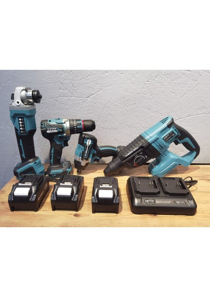 Şarjlı Makina Seti 4 ' Lü Ryndor