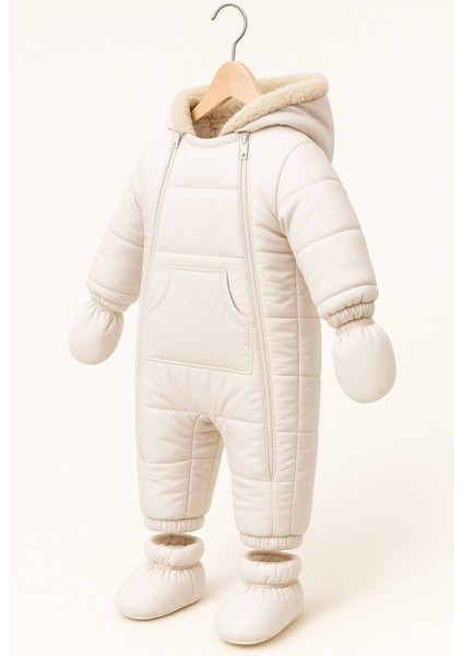 Özel Tasarım Cepli,kapüşonlu Tak-Çıkar Patik ve Eldivenli Bebek-Çocuk Kozmonot-Astronot Tulum Mont fiyatları