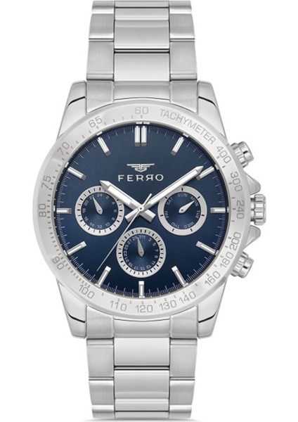 Orijinal Erkek Çelik Kordon Kol Saati Çelik Kasa Multi Fonksiyon Paslanmaz Çelik Model 2 Yıl Garantili Su Geçirmez