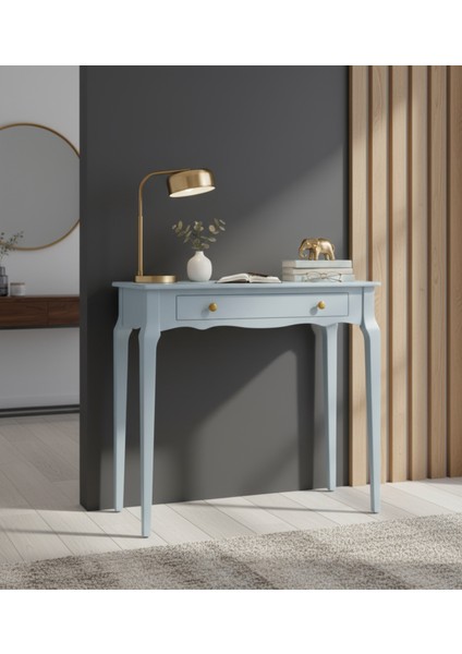 110 cm Masif Konik Açık Mavi Dresuar