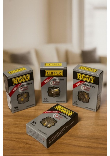 Clipper Premium Nikotin Engelleyici Filtre 4 Lü Set– Saf Çekim, Temiz Deneyim