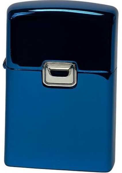 Mavi Metal Kapaklı Doldurulabilir Rüzgar ve Taşlı Çakmak fırsatları